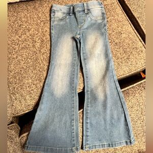 Light wash flare jeans